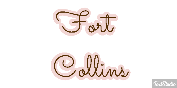 Fort Collins Efeito do texto