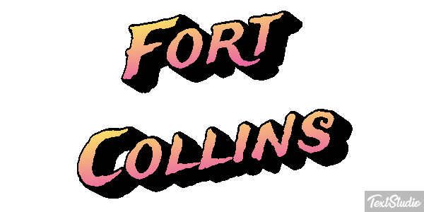 Fort Collins Efeito do texto