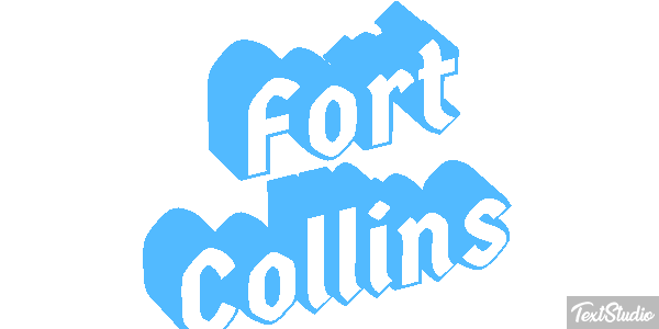 Fort Collins Efeito do texto