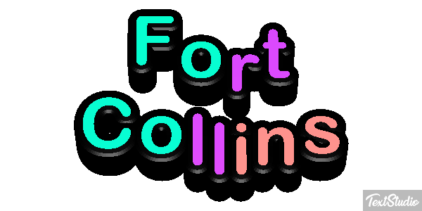 Fort Collins Efeito do texto
