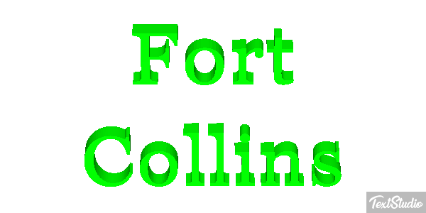 Fort Collins Efeito do texto