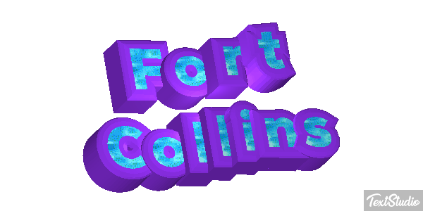 Fort Collins Efeito do texto