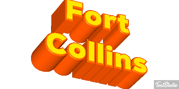 Fort Collins Efeito do texto