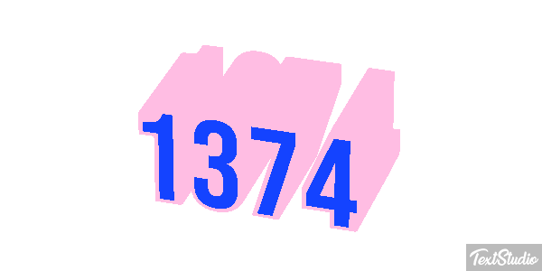 1374 Text effect