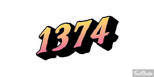 1374 Text effect