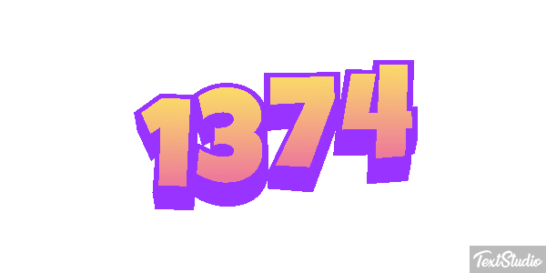 1374 Text effect