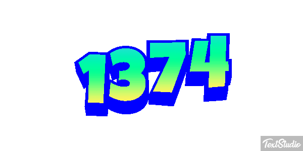 1374 Text effect