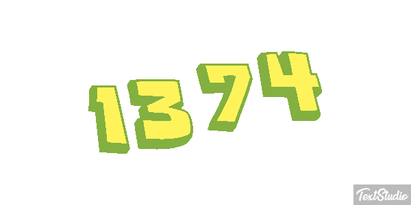 1374 Text effect