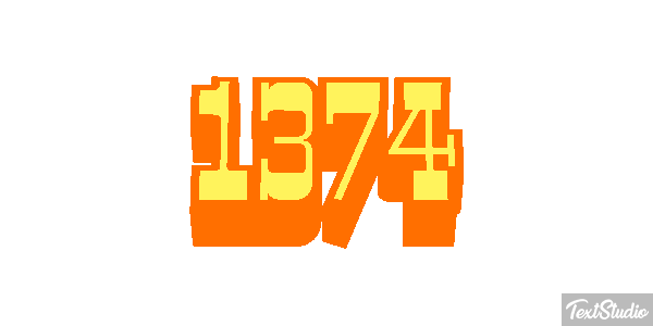 1374 Text effect