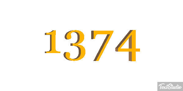 1374 Text effect