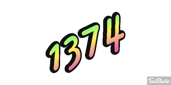 1374 Text effect