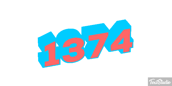 1374 Text effect