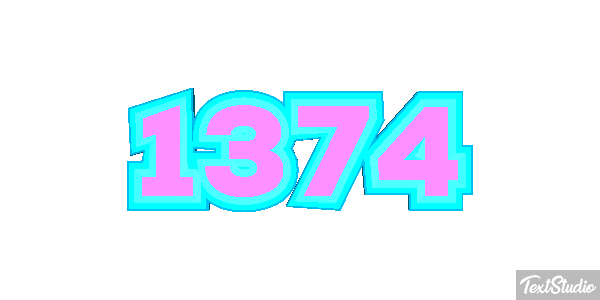 1374 Text effect