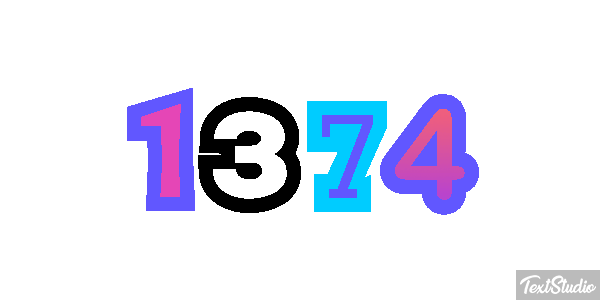 1374 Text effect