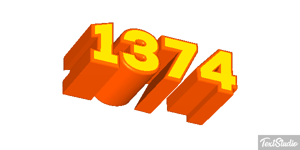 1374 Text effect