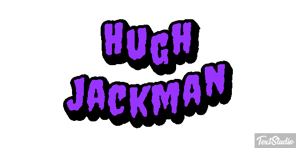 Hugh Jackman Efeito do texto