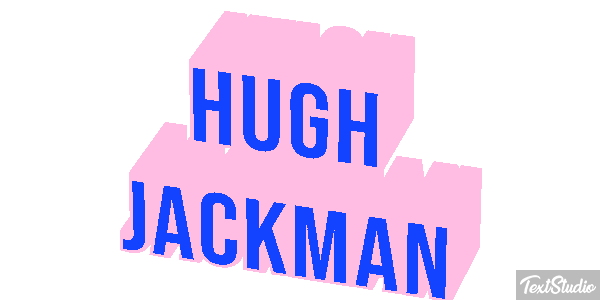 Hugh Jackman Efeito do texto