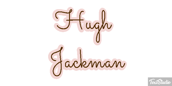 Hugh Jackman Efeito do texto