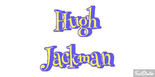 Hugh Jackman Efeito do texto