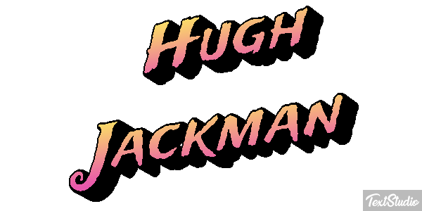 Hugh Jackman Efeito do texto