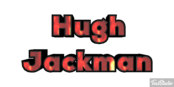 Hugh Jackman Efeito do texto