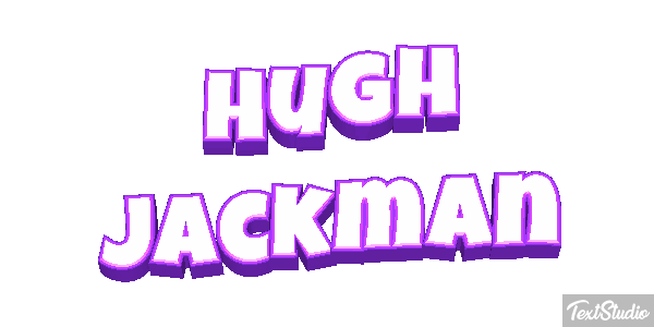 Hugh Jackman Efeito do texto