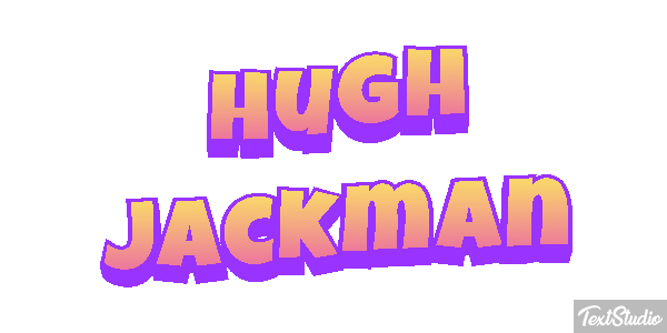 Hugh Jackman Efeito do texto