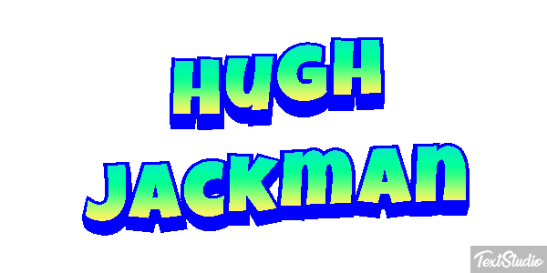 Hugh Jackman Efeito do texto