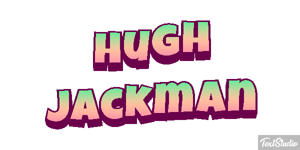 Hugh Jackman Efeito do texto