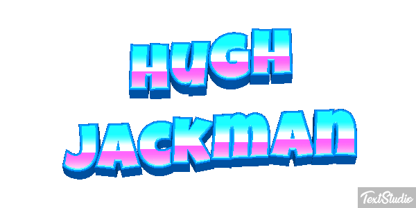 Hugh Jackman Efeito do texto