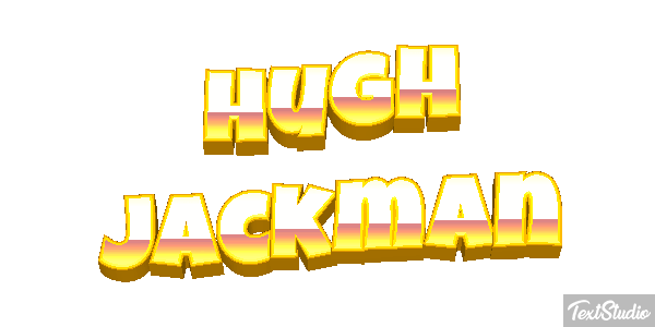 Hugh Jackman Efeito do texto