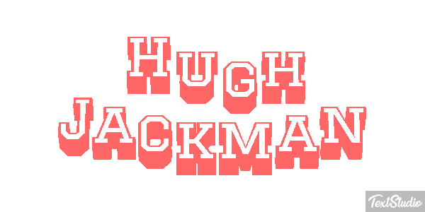 Hugh Jackman Efeito do texto