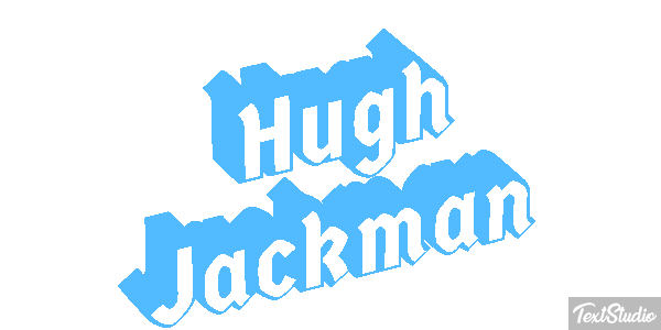 Hugh Jackman Efeito do texto