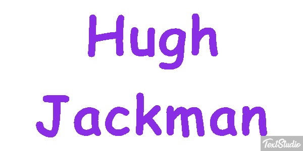Hugh Jackman Efeito do texto