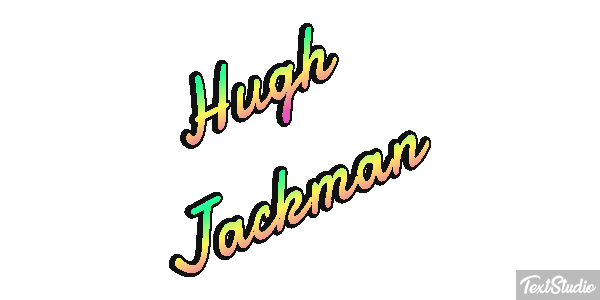 Hugh Jackman Efeito do texto