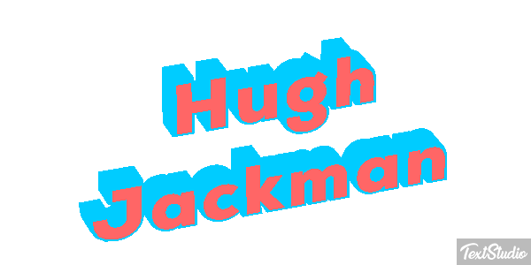 Hugh Jackman Efeito do texto