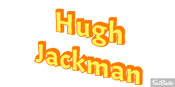 Hugh Jackman Efeito do texto