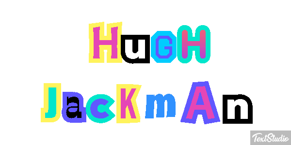 Hugh Jackman Efeito do texto