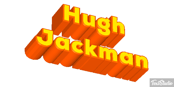 Hugh Jackman Efeito do texto