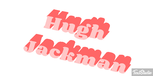 Hugh Jackman Efeito do texto
