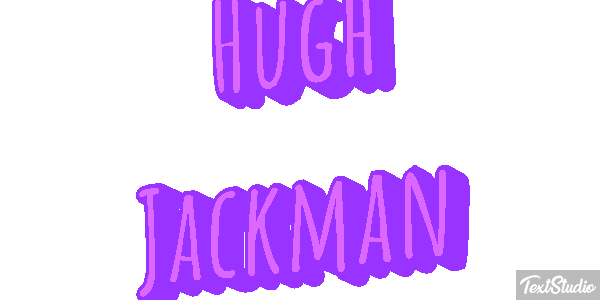 Hugh Jackman Efeito do texto