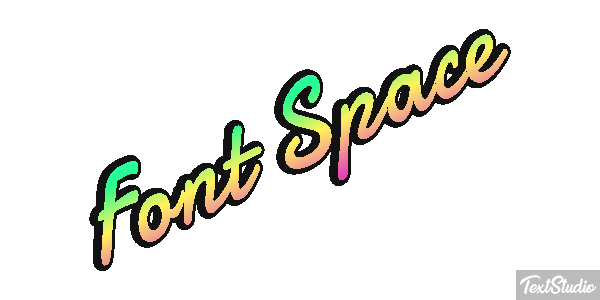 Font Space Effetto testo
