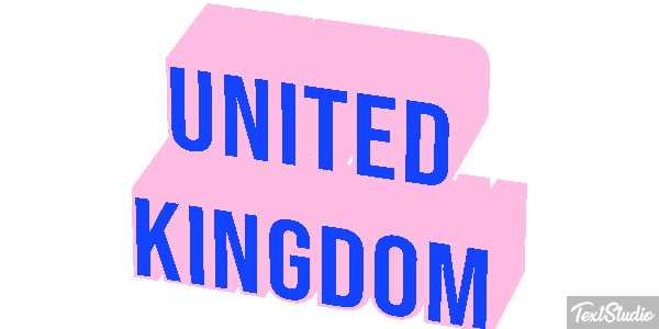 United Kingdom Text effect