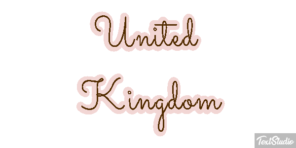 United Kingdom Text effect