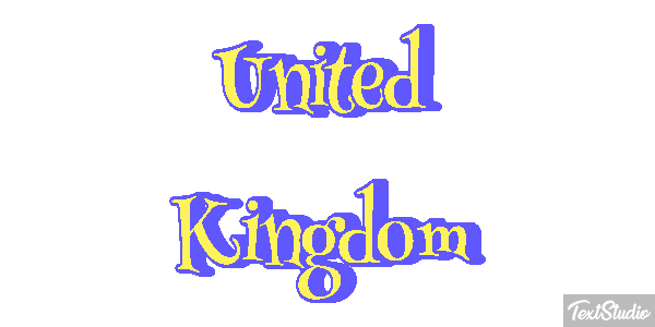 United Kingdom Text effect