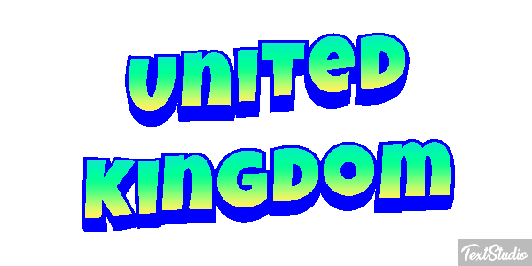 United Kingdom Text effect