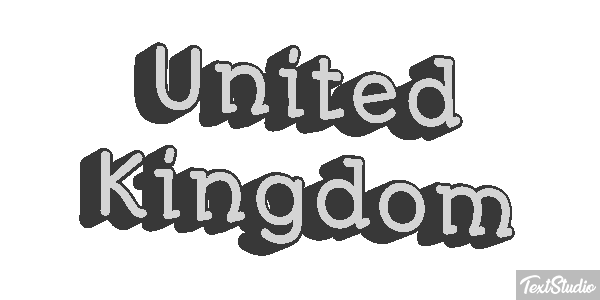 United Kingdom Text effect