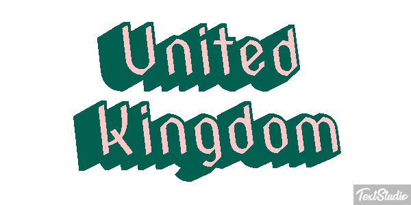 United Kingdom Text effect