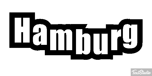 Hamburg テキスト効果