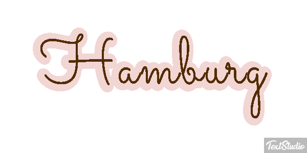 Hamburg テキスト効果
